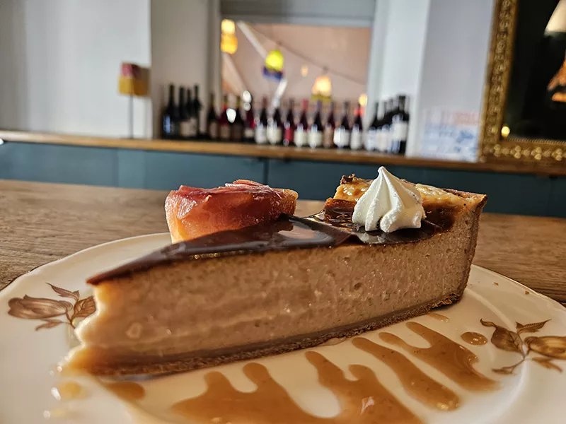 Flan Pâtissier à la farine de châtaigne, Ajaccio, Restaurant Ô Vent d'Ange