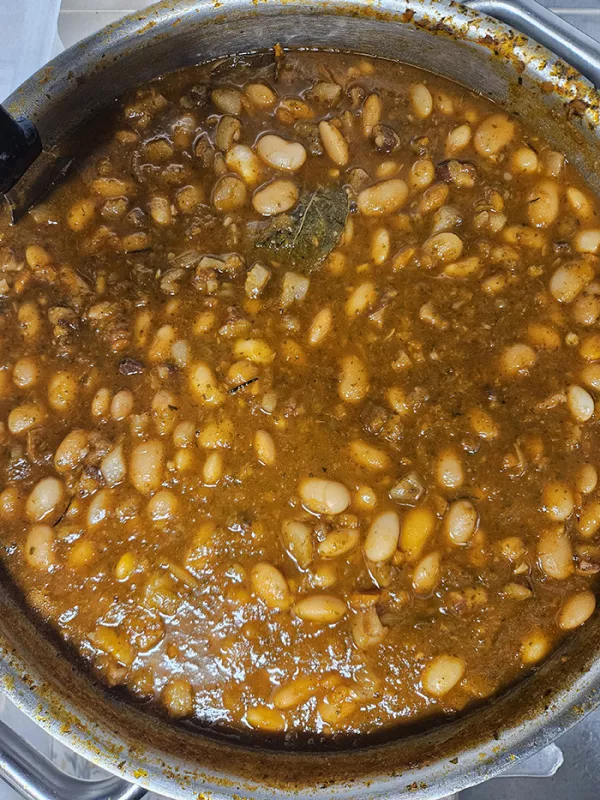 Haricots de Soissons au figatellu, Ajaccio, Restaurant Ô Vent d'Ange